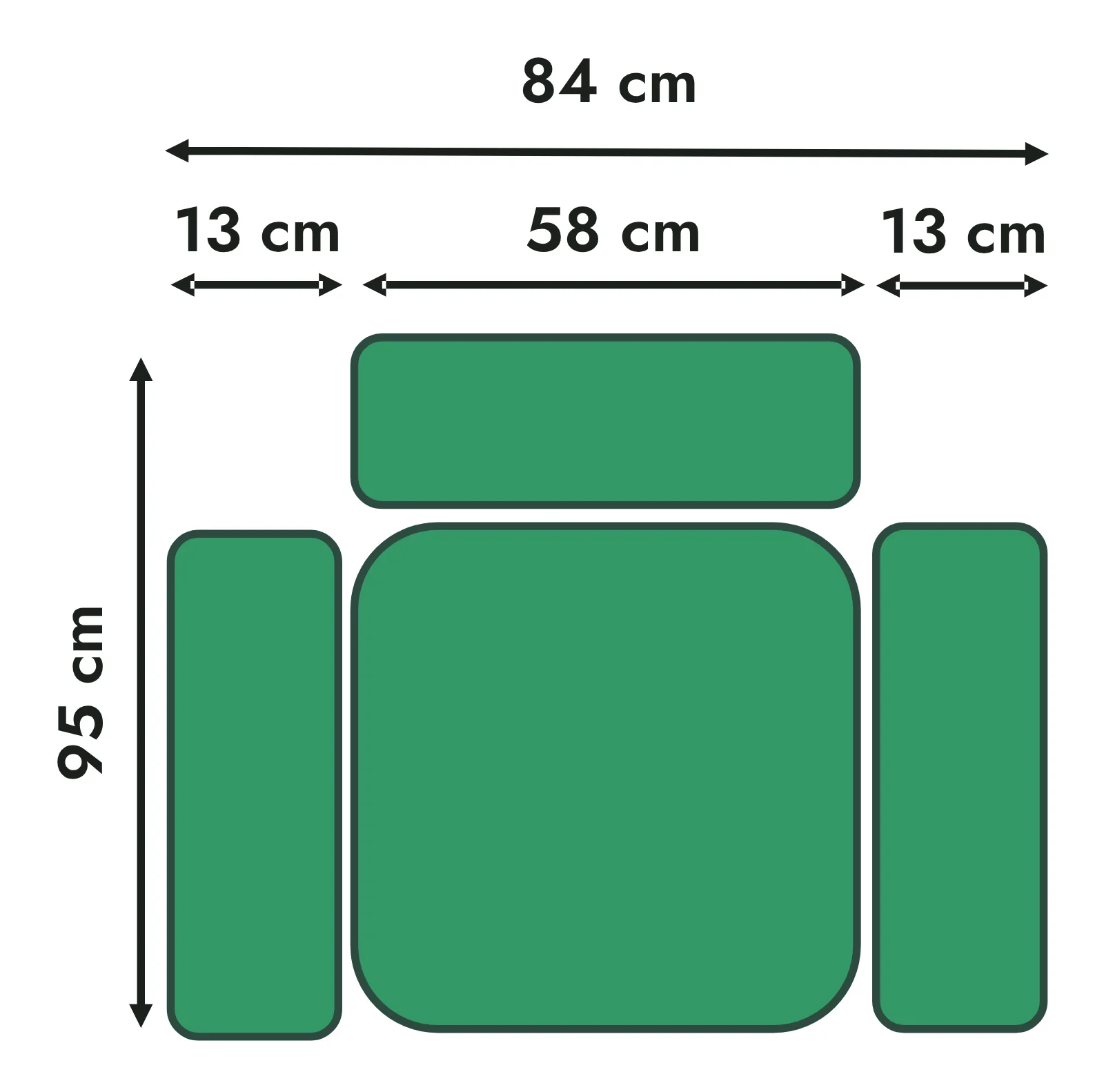 Armchair 84 x 95 cm